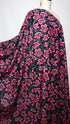 Artlux ~ 'Peony Pop - Pink & Black' Luxury Cotton Lawn ~ Made in Italy